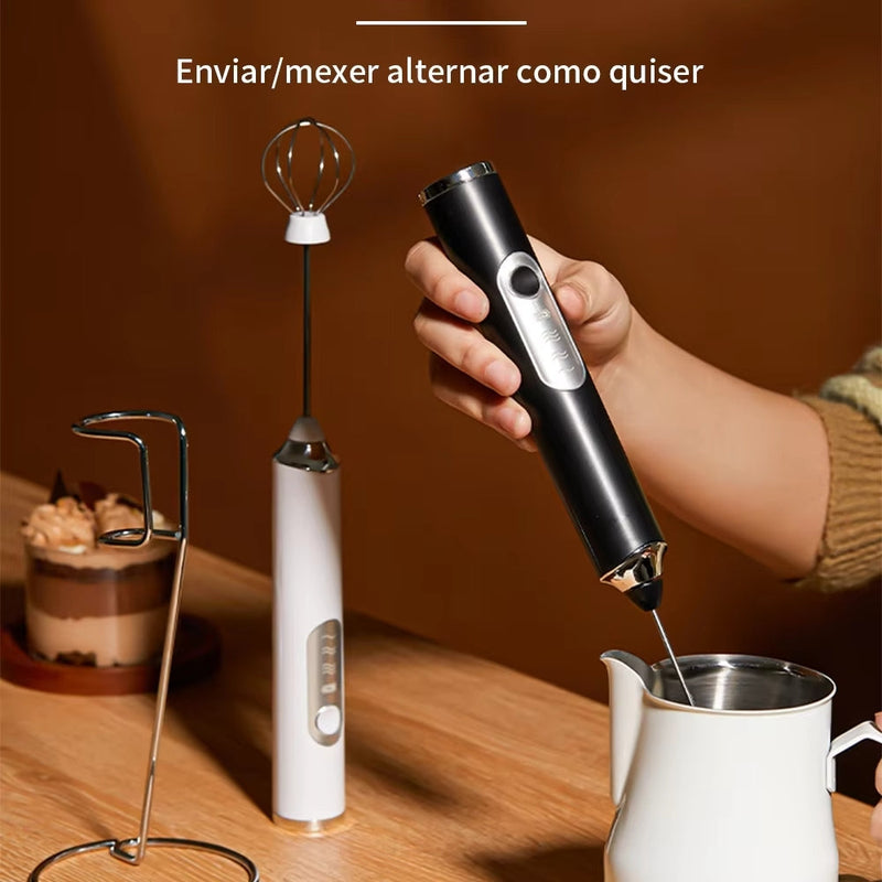 Batedor Misturador Mixer Elétrico para Bebidas