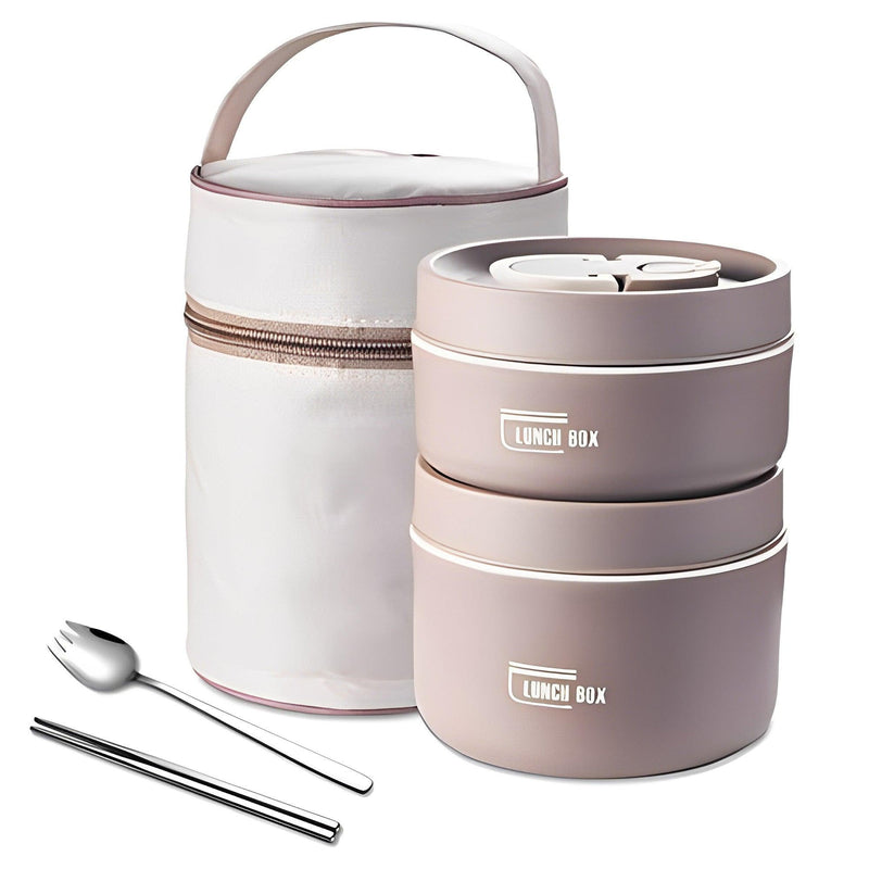 KIT POTES TÉRMICOS LUNCHBOX + TALHERES GRÁTIS