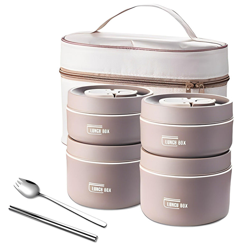 KIT POTES TÉRMICOS LUNCHBOX + TALHERES GRÁTIS