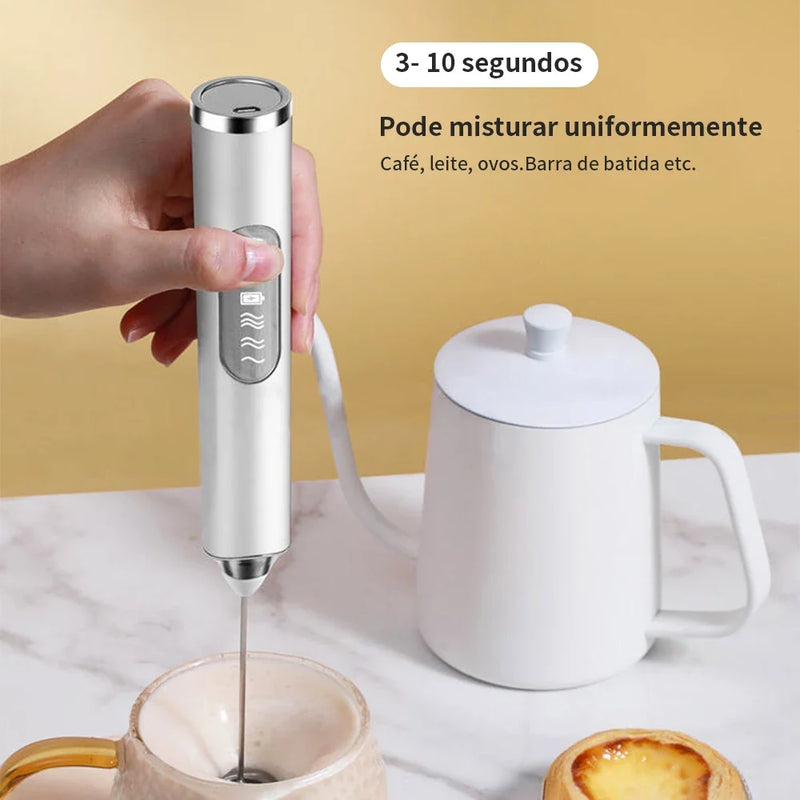 Batedor Misturador Mixer Elétrico para Bebidas